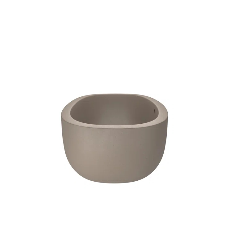 NativeStone Freestanding Soaking Cement Bathtub