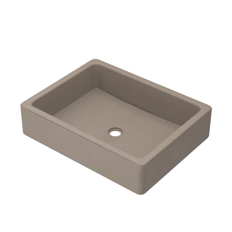NativeStone Stone Handmade Rectangular Undermount Bathroom Sink
