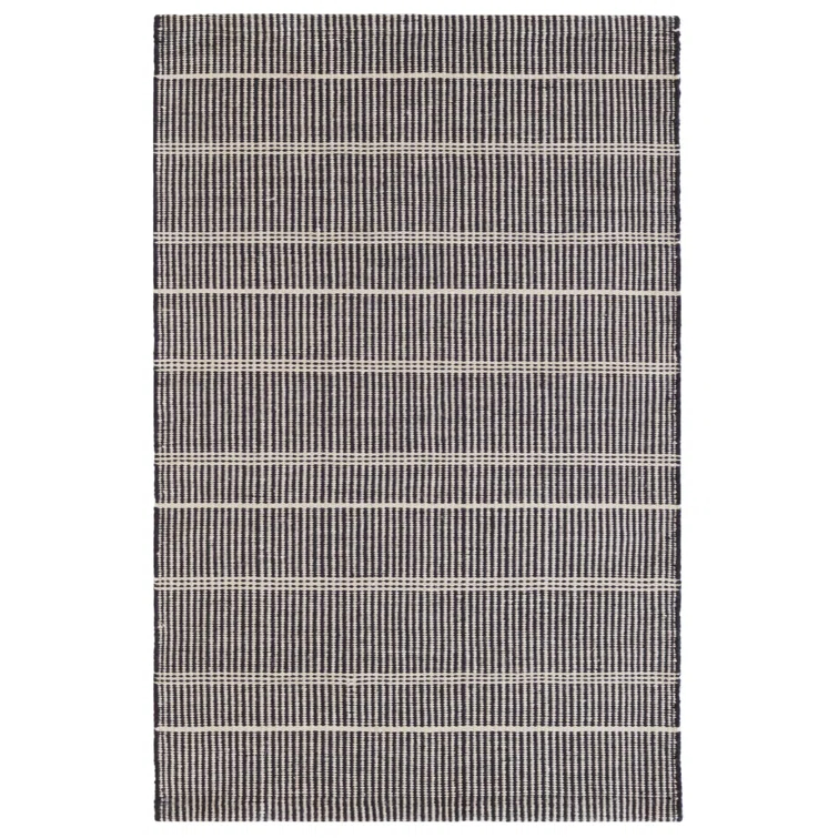Samson Black Handwoven Indoor/Outdoor Rug