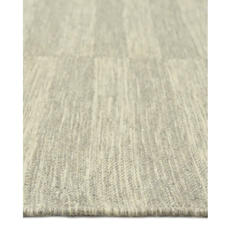 Striped Area Rug in Silver