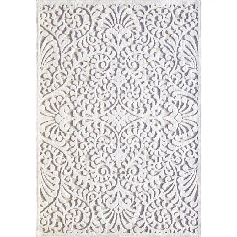 My Texas House Bluebonnets Natural Driftwood Indoor Outdoor Area Rug