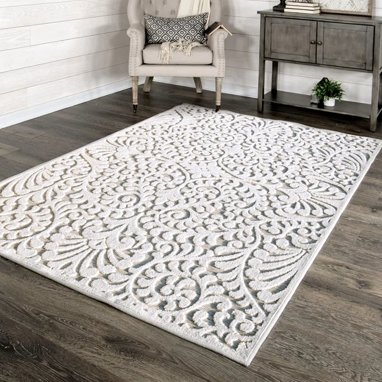 My Texas House Bluebonnets Natural Driftwood Indoor Outdoor Area Rug