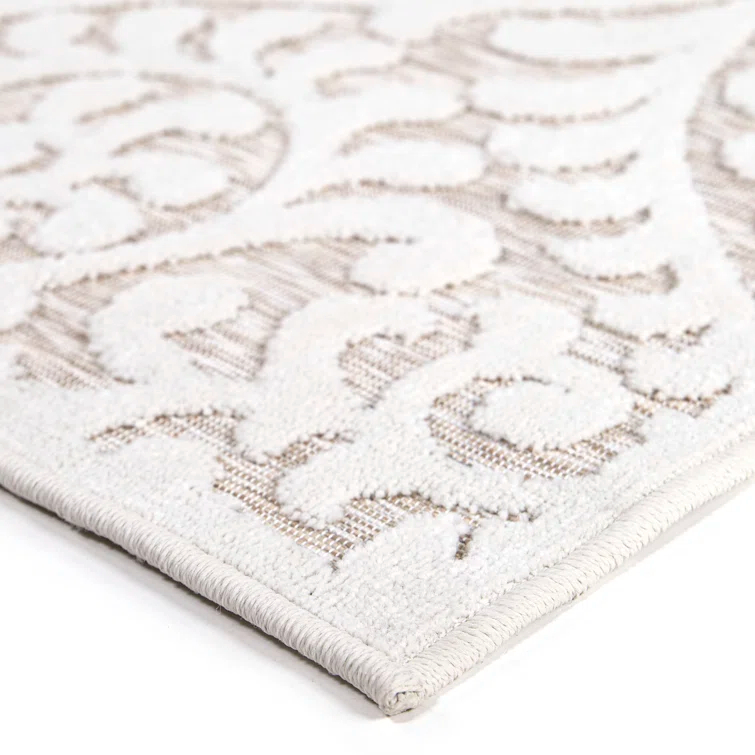My Texas House Bluebonnets Natural Driftwood Indoor Outdoor Area Rug