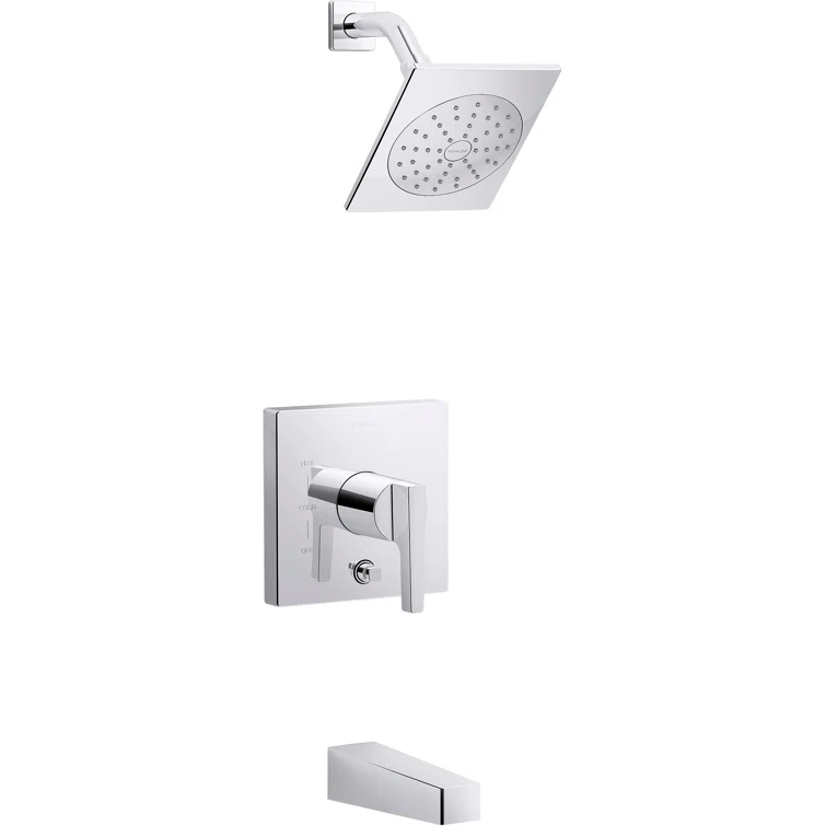Honesty Rite-Temp Bath and Shower Trim with 1.75 Gpm Showerhead and Lever Handle