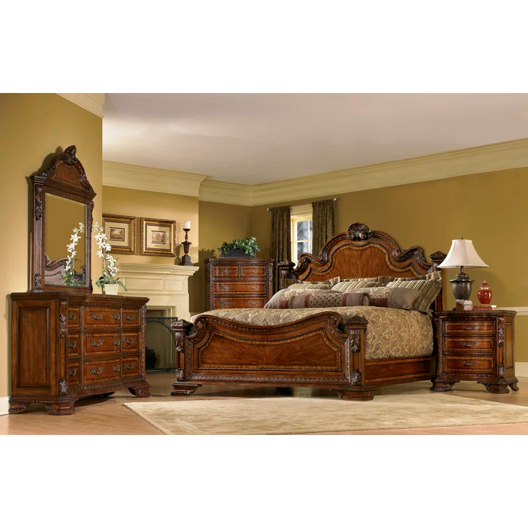 Old World 74.02'' W 9 - Drawer Dresser