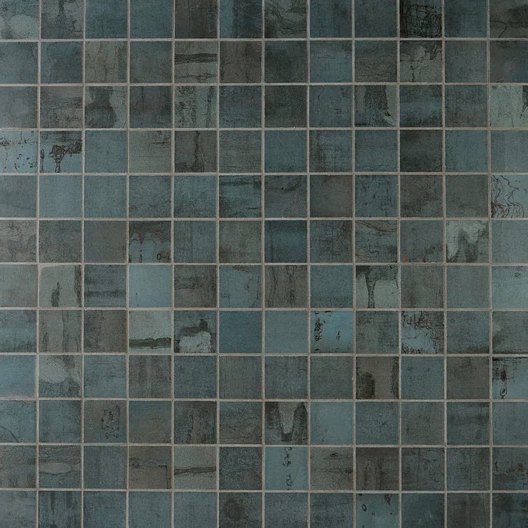 Angela Harris Alloy 2" x 2" Porcelain Metal Look Mosaic Wall & Floor Tile Tile ( 0.92 sq. ft. / box )
