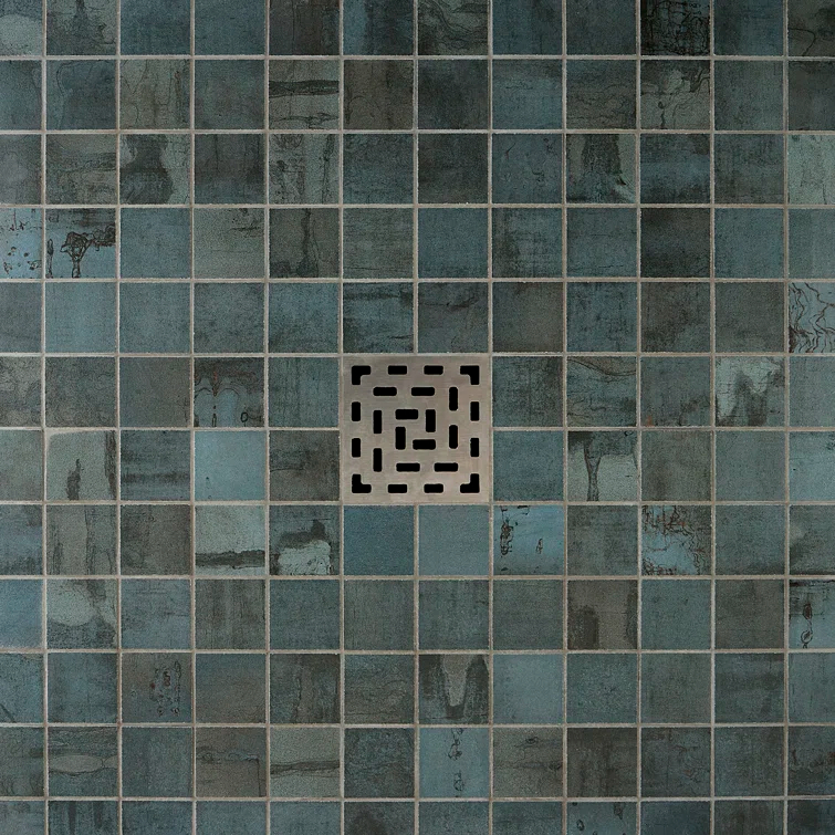 Angela Harris Alloy 2" x 2" Porcelain Metal Look Mosaic Wall & Floor Tile Tile ( 0.92 sq. ft. / box )