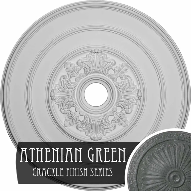 26"OD x 3 1/8"ID x 1 1/2"P Traditional with Acanthus Leaves Ceiling Medallion (Fits Canopies up to 4 1/4")