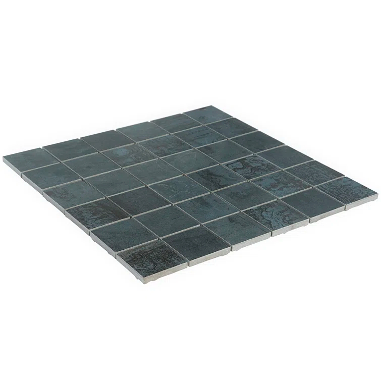 Angela Harris Alloy 2" x 2" Porcelain Metal Look Mosaic Wall & Floor Tile Tile ( 0.92 sq. ft. / box )