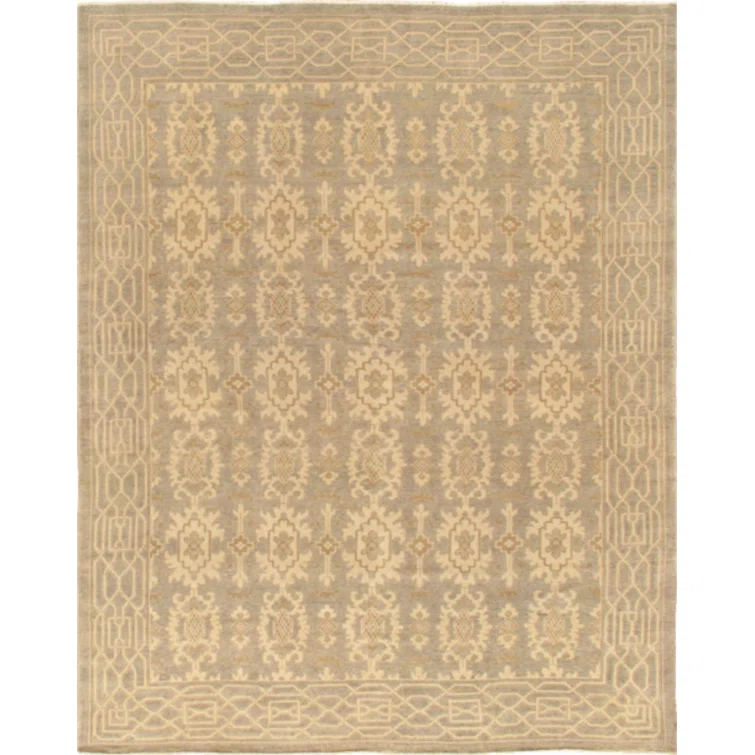 Pasargad Azerbaijan Hand Knotted Wool Washable Floral Indoor Rug
