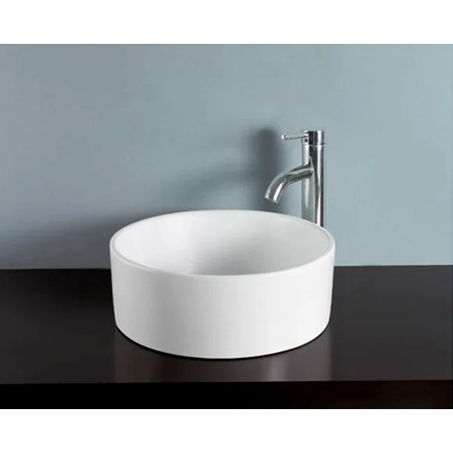 Kingston Brass Park Ceramic Round Vessel Sink