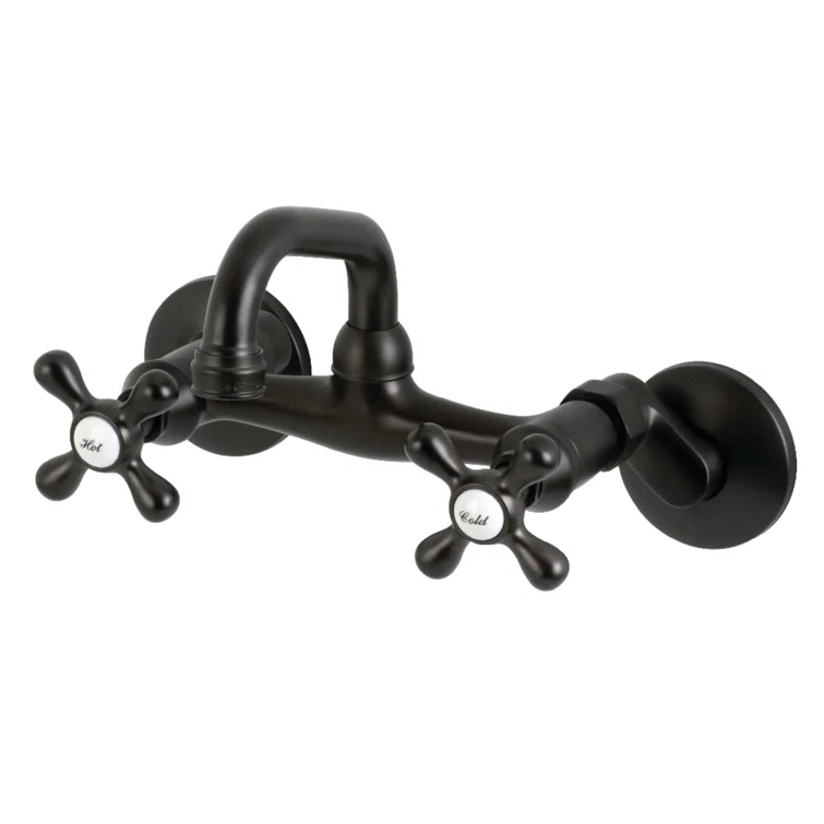 Kingston Brass Kingston Two-Handle 2-Hole Wall Mount Bar Faucet