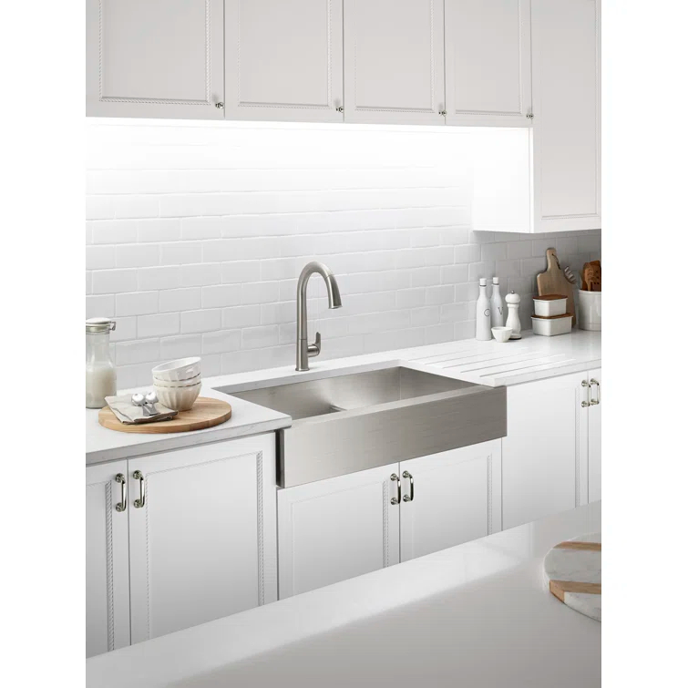 Vault™ 35.5" L x 21.25" W Double Basin Farmhouse Kitchen Sink