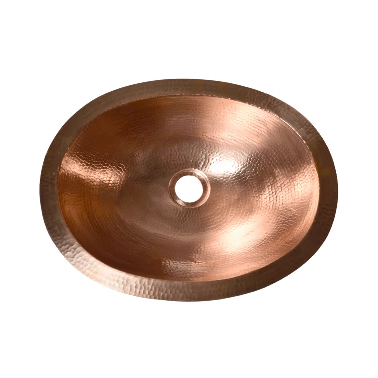 Baby Classic Copper Oval Undermount Bathroom Sink