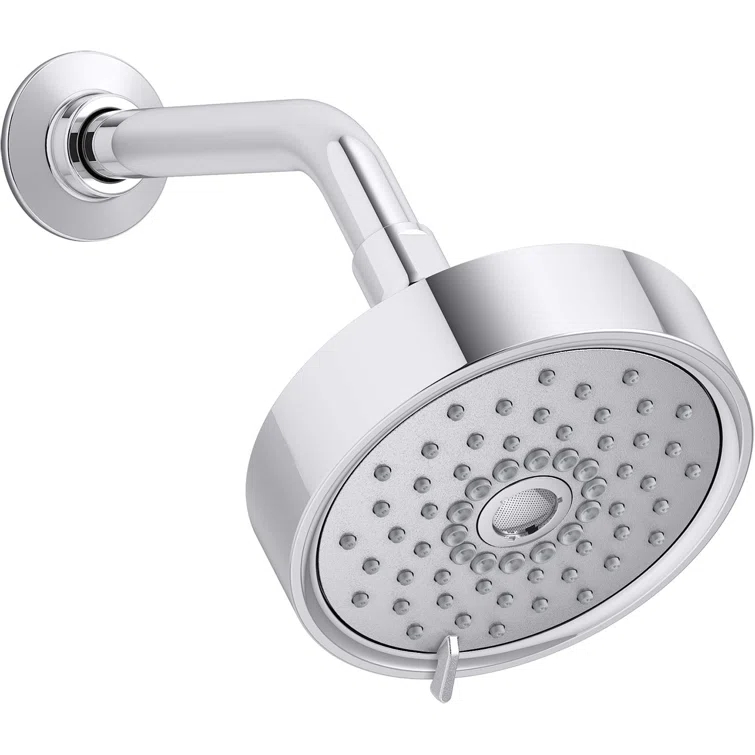 Kohler Purist® 1.75 Gpm Multifunction Wall Mount Showerhead, Three Spray Settings, 5.5" High Pressure Spray Head