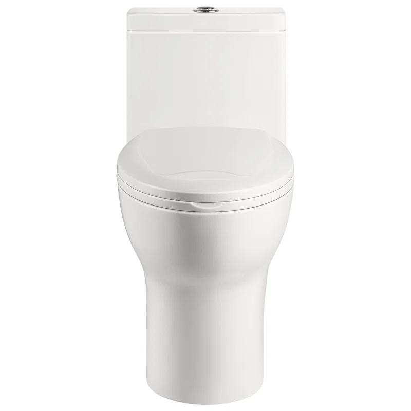 Ally Standard Bathroom Toielt, Modern Toilet with Comfort Chair Height Floor Mounted(Seat Included)
