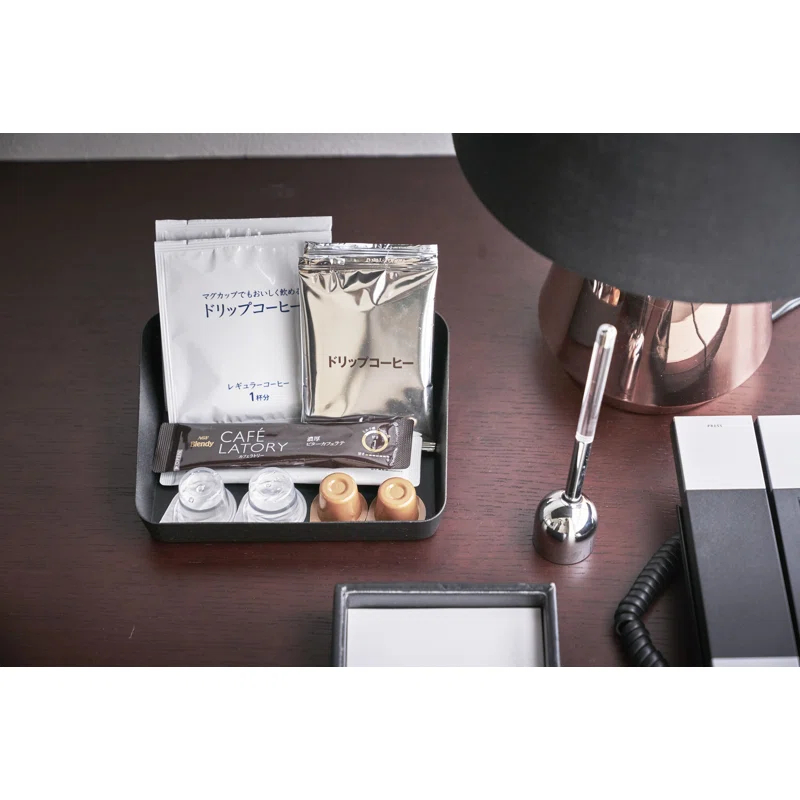 Yamazaki Home Space Saving Vanity Tray, Sloped, Steel, Large