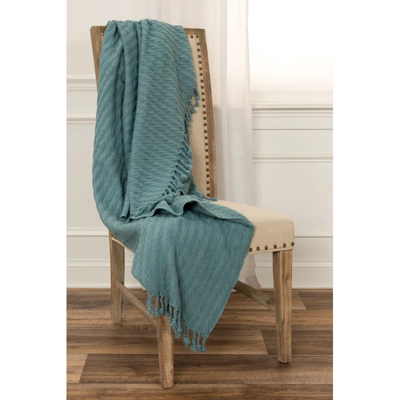 Rizzy Home Hand Woven Throw Blanket