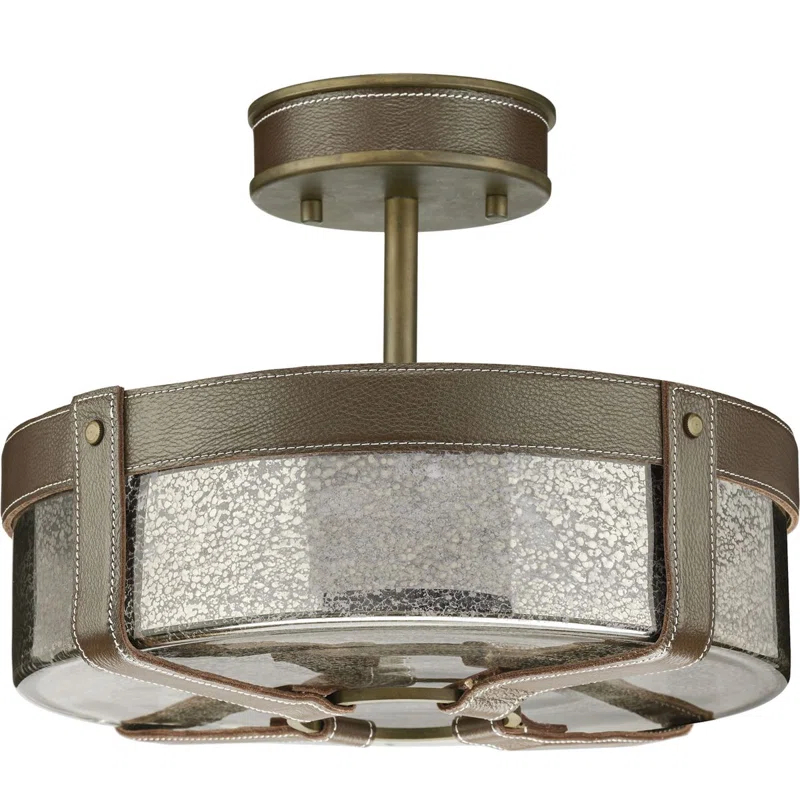 Rockdance Glass Semi Flush Mount