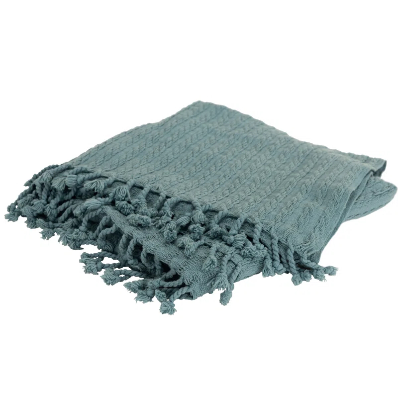 Rizzy Home Hand Woven Throw Blanket