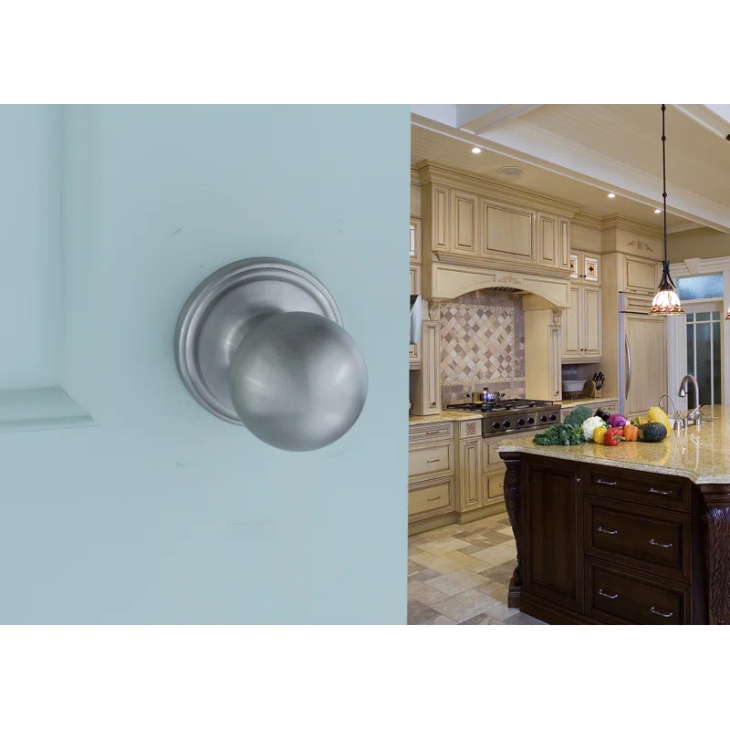 Ball Passage Door Knob with Round Rosette