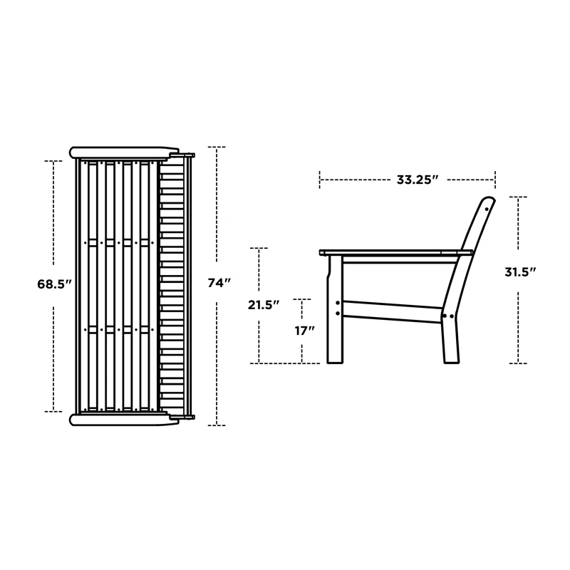 Vineyard 74" Wide Outdoor Patio Sofa with Revolution Cushions