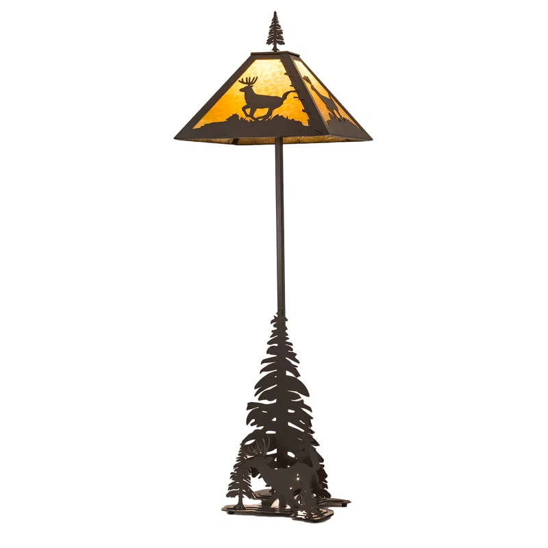 Rustic Lodge 77'' Timeless Bronze Novelty Floor Lamp