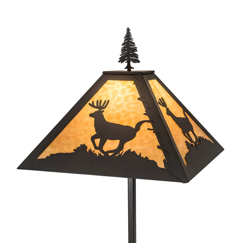 Rustic Lodge 77'' Timeless Bronze Novelty Floor Lamp