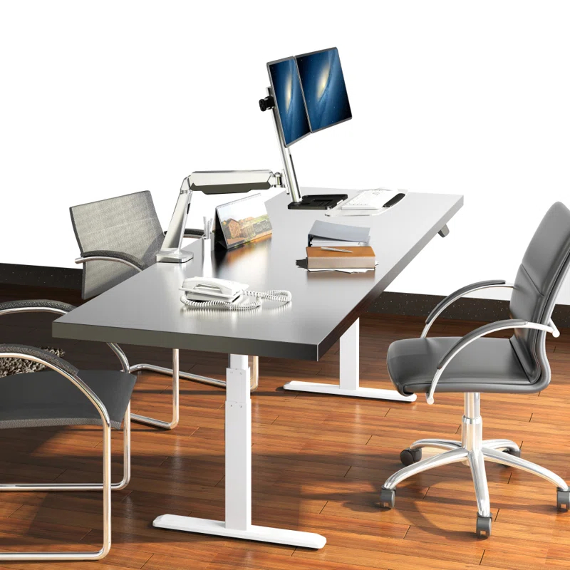 Mount-it Mount-It! Electric Standing Desk Frame, Motorized Sit Stand Desk Base with Programmable and Memory