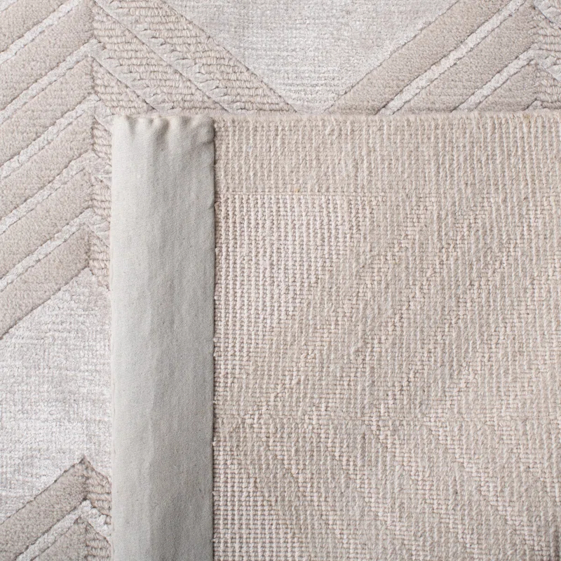 Sterling Hand-Knotted Wool and Viscose 6' x 9' Rectangular Rug