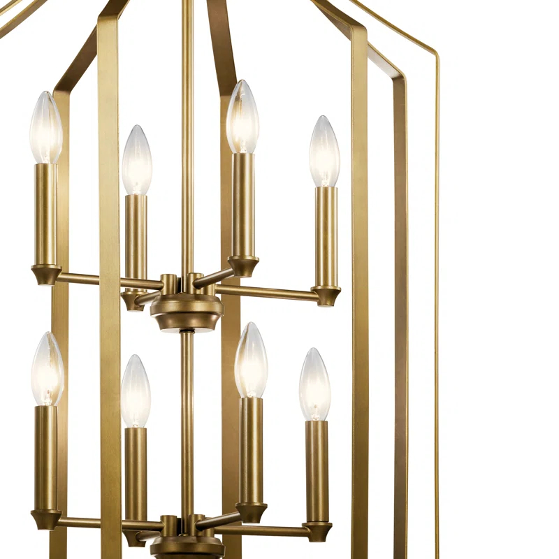 8 - Light Dimmable Geometric Chandelier