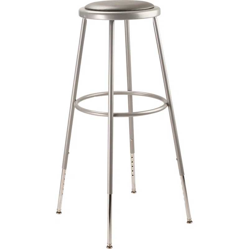 NPS Adjustable Heavy Duty Vinyl Padded Steel Stool