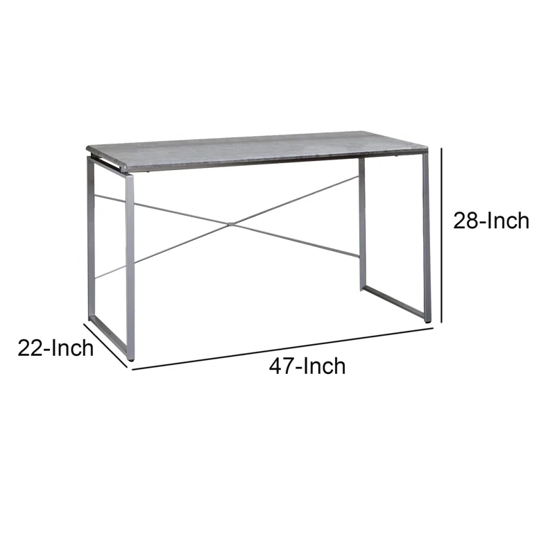 Eileen Metal Base Writing Desk