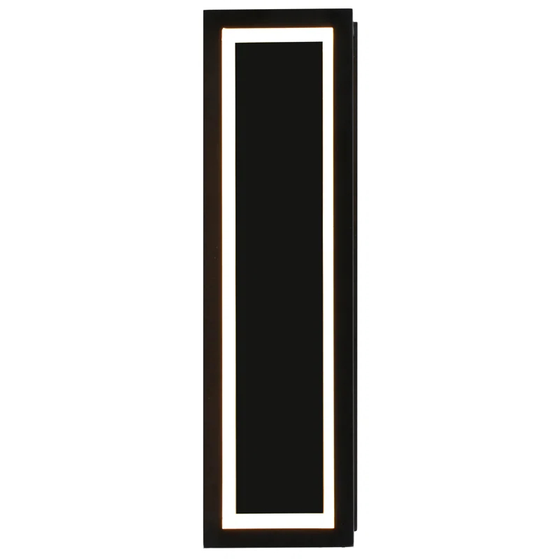 Black and Gold 30" Modern Dimmable LED Sconce