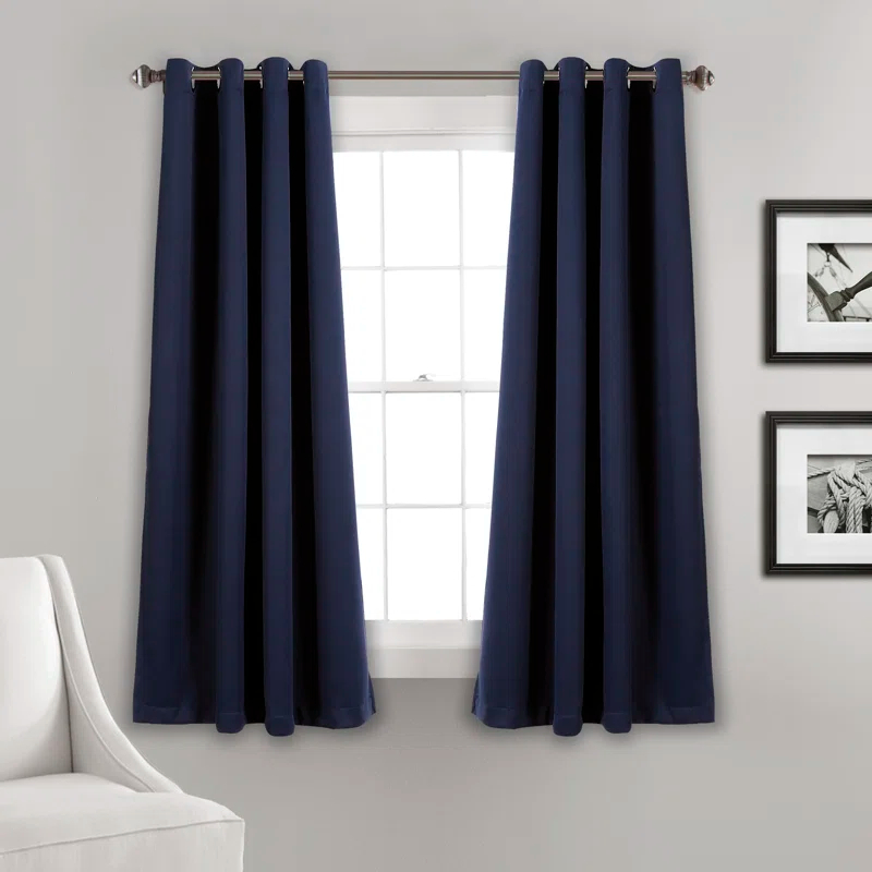 Lush Decor Insulated Polyester Blackout Curtain Pair (Set of 2)