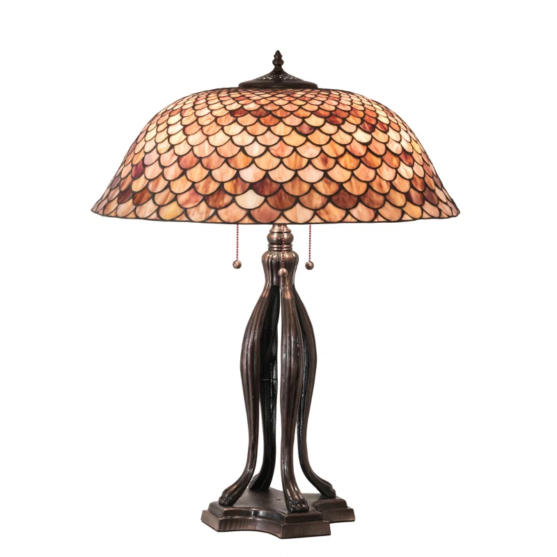 Meyda Lighting Meyda Tiffany & Stained Glass Metal Table Lamp