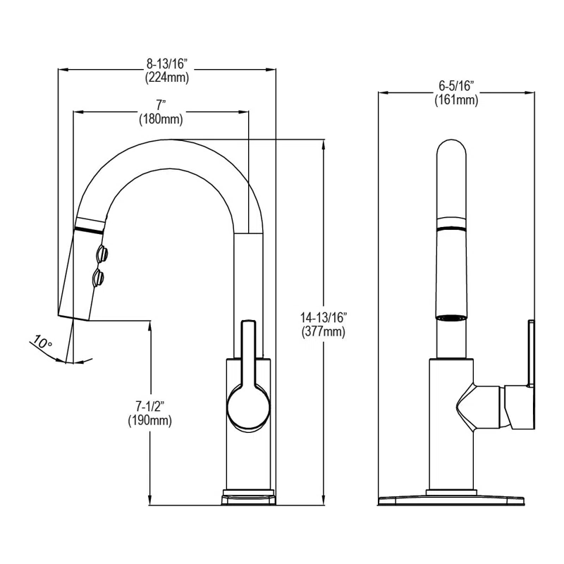Avado Pull Down Bar Faucet