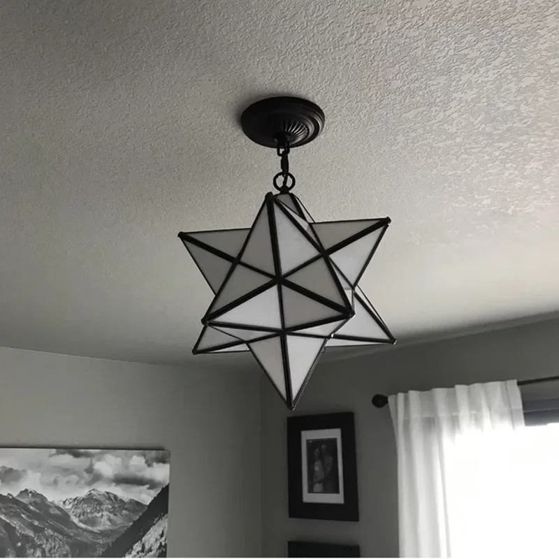 Meyda Tiffany & Stained Glass 1 - Light Antique Brass Single Pendant