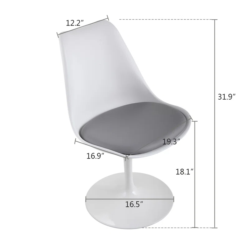 Mapleview Genuine Leather Upholstered Side Chair