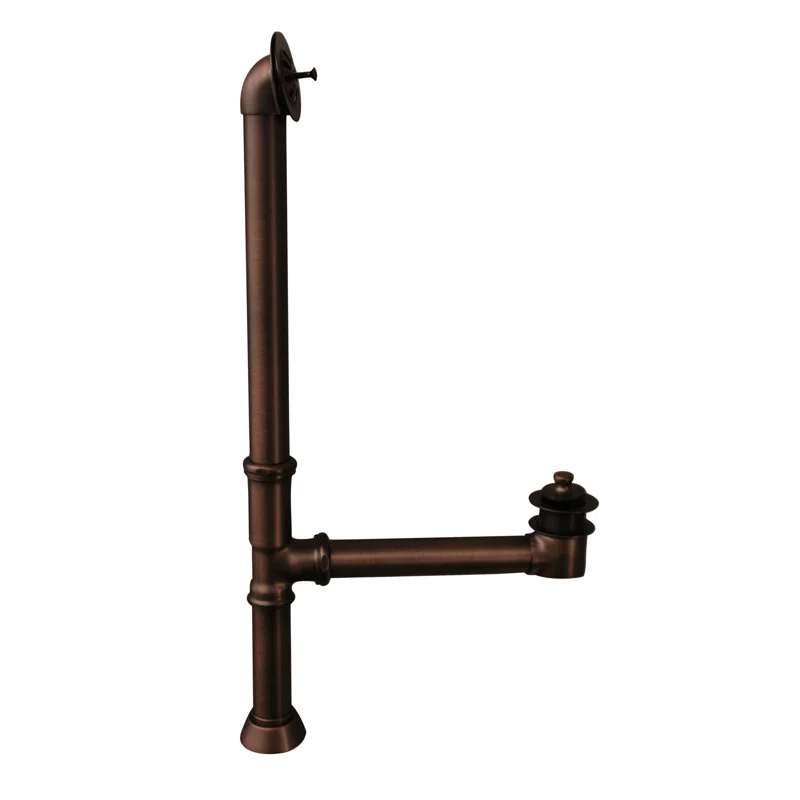 Antonio 55.5'' x 30.125'' Freestanding Soaking Cast Iron Bathtub with Faucet