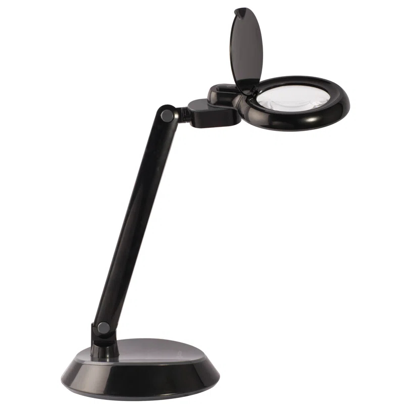 OttLite OttLite Space Saving LED Magnifier Desk Lamp - 1.75x Optical Grade Magnifier, Pivoting Head