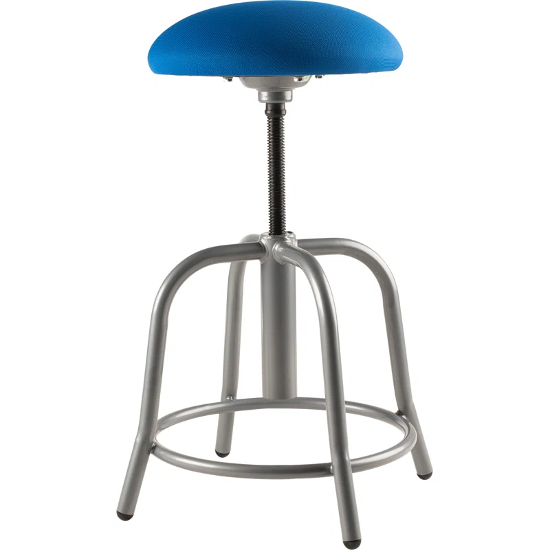 National Public Seating Adjustable Height Ergonomic Lab Stool with Footring