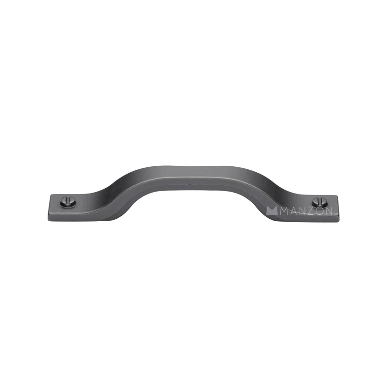 7.25'' Black Iron Industrial Cabinet Pull with Mounting Hardware