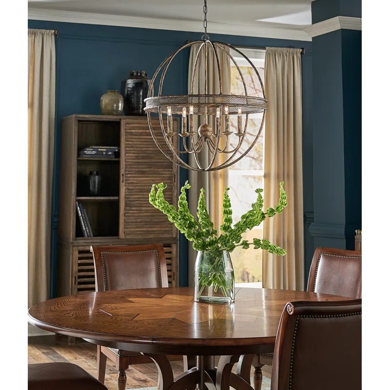 Tuscan 6 - Light Geometric Chandelier