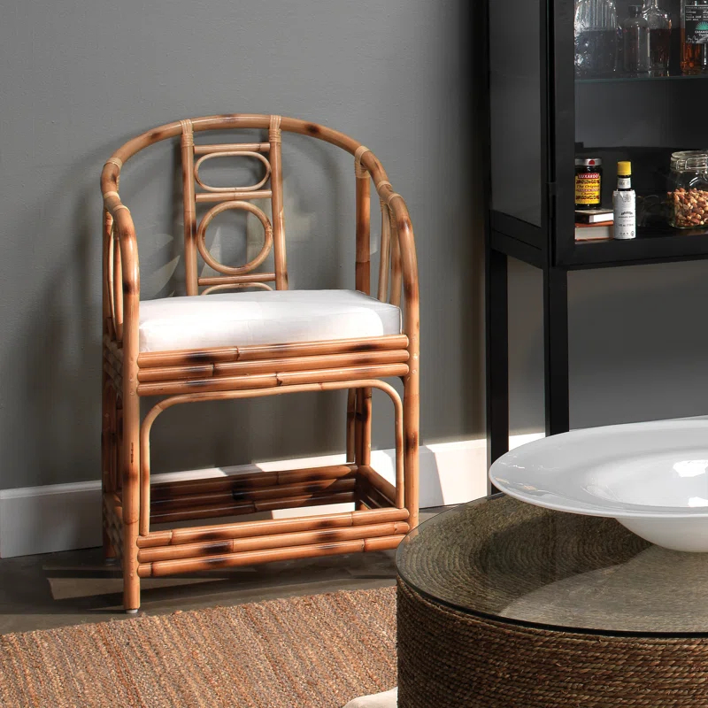 Malacca Upholstered Armchair