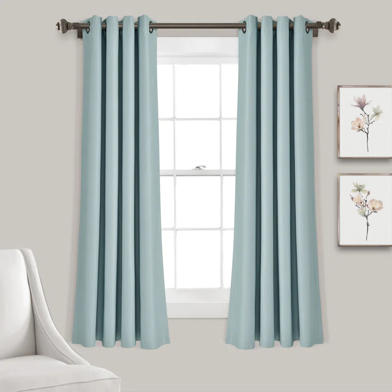 Lush Decor Insulated Polyester Blackout Curtain Pair (Set of 2)