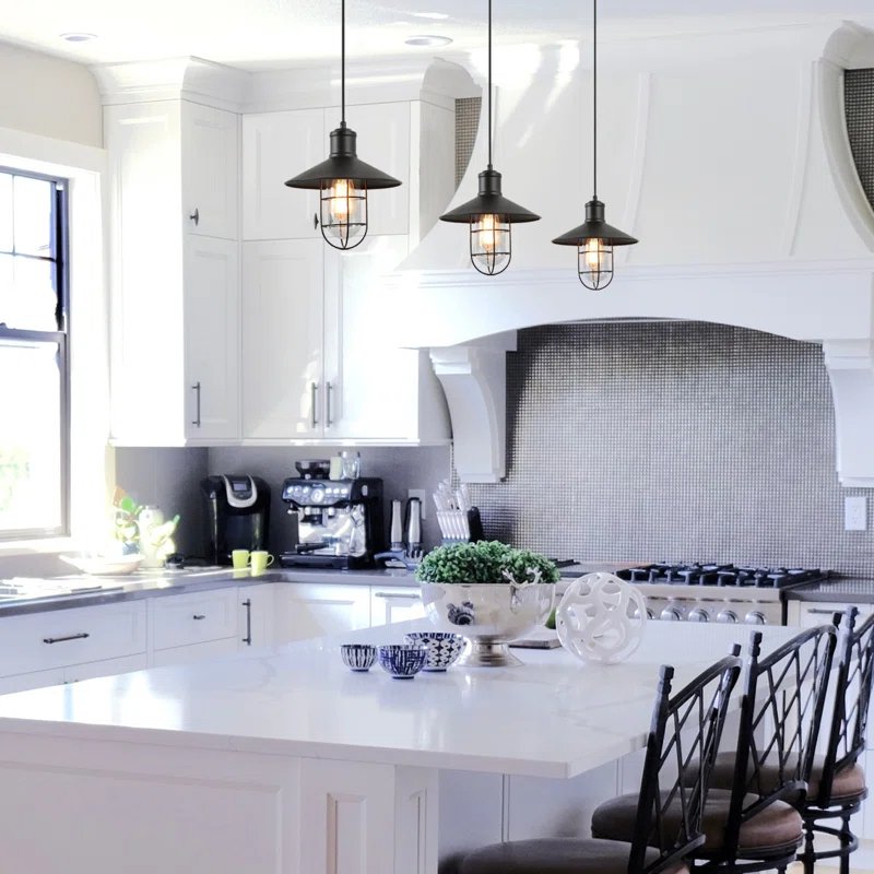 1 - Light Satin Black Single Pendant