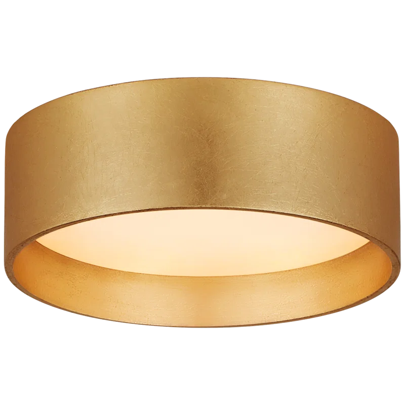 Shaw Gold Gilded LED Flush Mount Ceiling Light, 17"