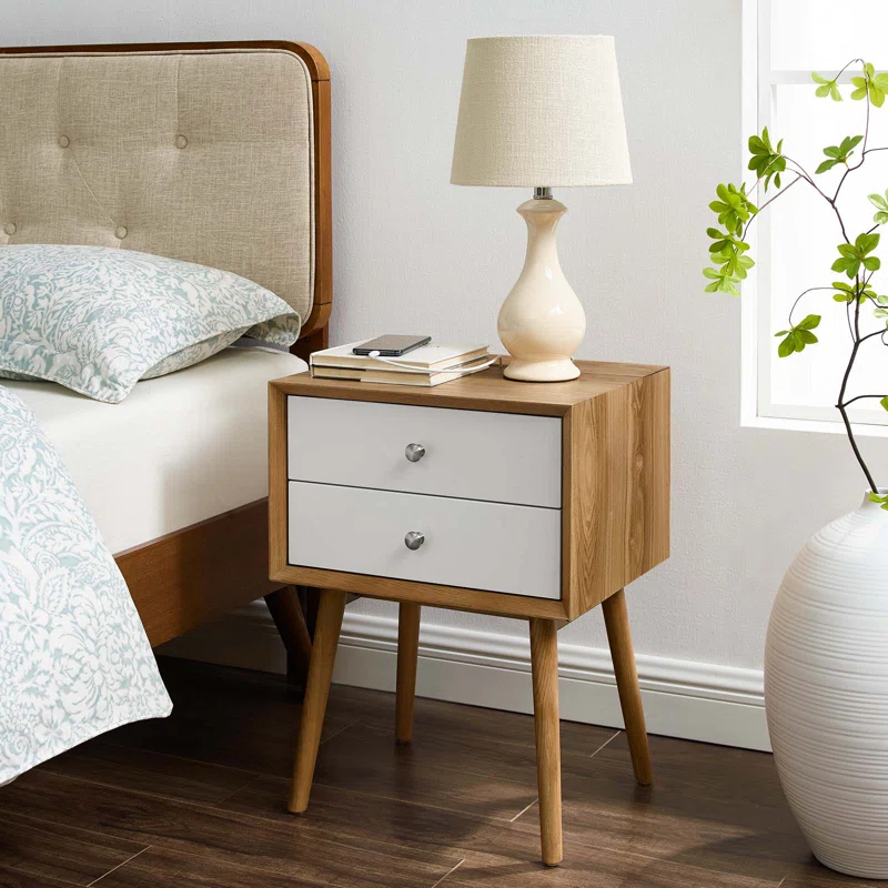 Modway Ember Wood Mid-century Modern Nightstand