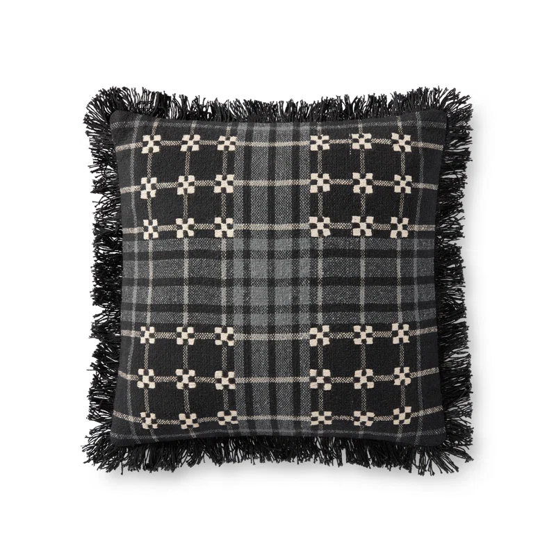 Auwe Plaid Cotton Pillow Cover